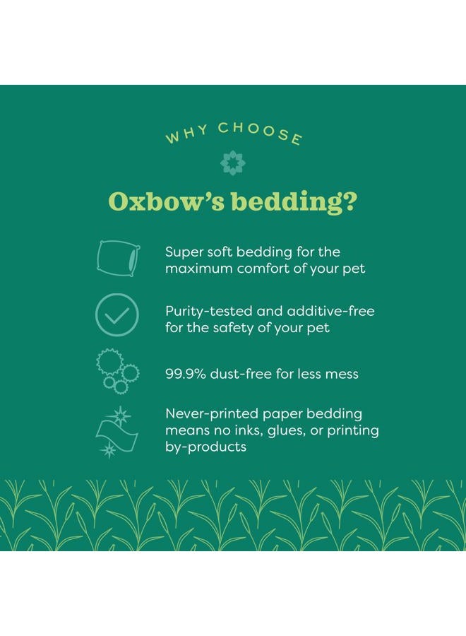 Oxbow Pure Comfort Bedding, Rabbit, Hamster, & Guinea Pig Bedding, Bunny Supplies for Litter Box, Pet Safe, Low Dust, White Paper, 72 Liter Bag - Image 4